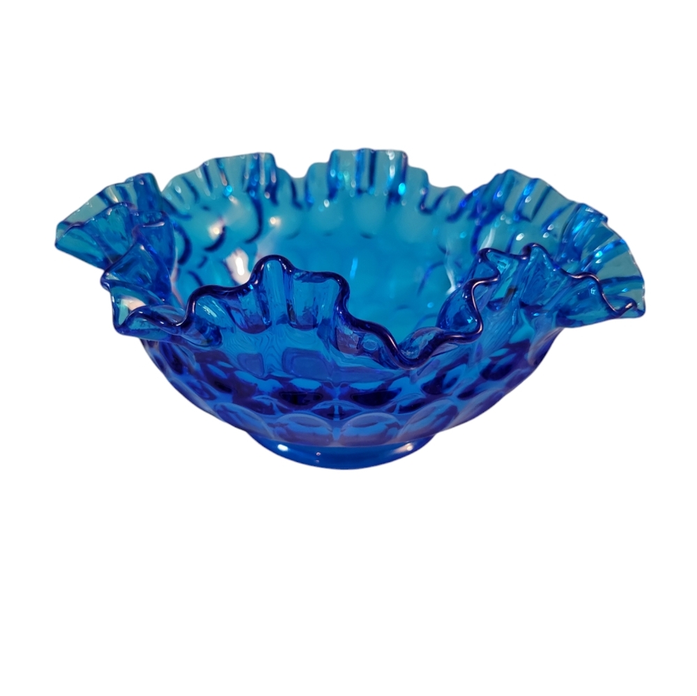 Vintage Fenton Thumbprint Pattern Bowl